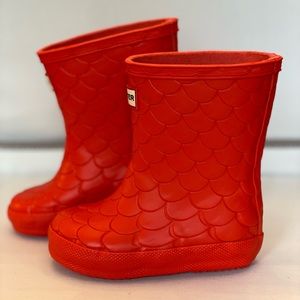 New toddler hunter rain boots